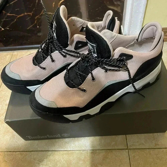 Timberland Women's Euro Swift Low Hiker Shoes Lt Pink Mesh W Black size 11 - Picture 1 of 5